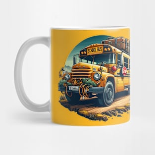 School Bus On An Adventurous Road Trip Mug